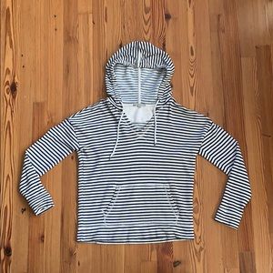 Navy striped hoodie